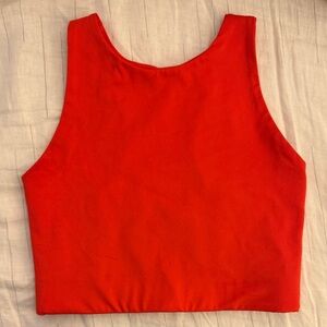 Girlfriend Collective Blood Orange Dylan Tank Bra
